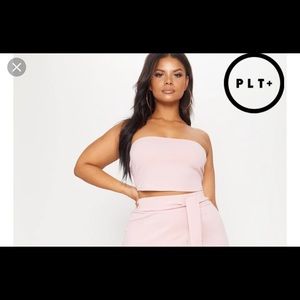 Dusty pink tube top. PLT